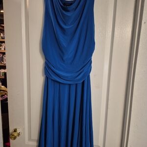 Chaps Royal Blue Maxi Dress